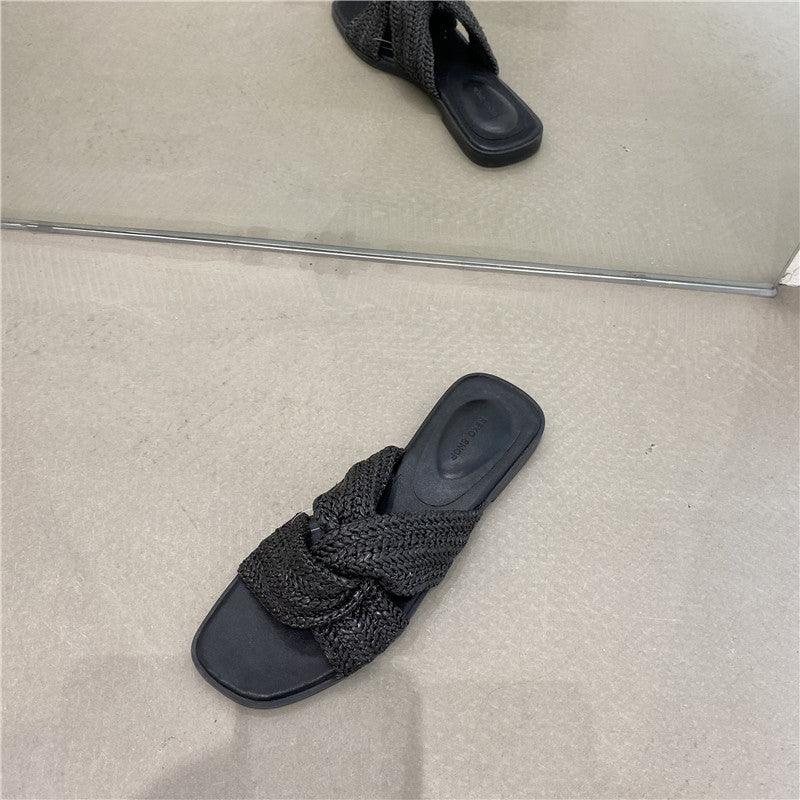 New Products In Early Summer Cross Bow Toe Sandals And Slippers - MRSLM