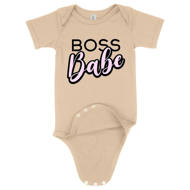 Baby Jersey Boss Babe Graphic Onesie - MRSLM