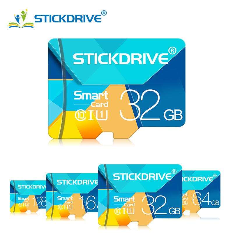 Stickdrive 16GB 32FB 64GB 128GB 256GB Class 10 TF Micro SD Memory Card Flash Storage Card with Card Adapter for Camera Mobile Phone - MRSLM