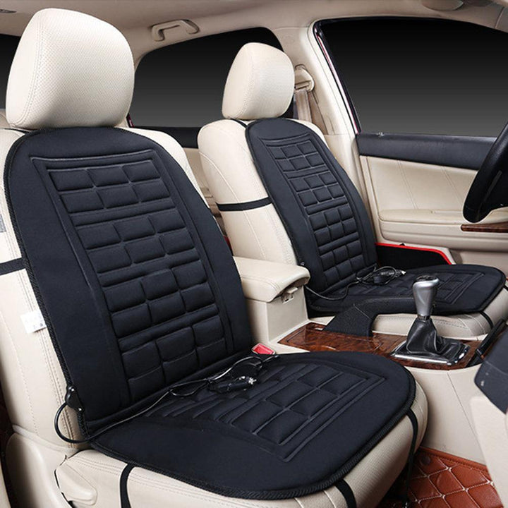 Heating Cushion for Car Temperature Control Heated Seat Pad (Black two seater) - MRSLM