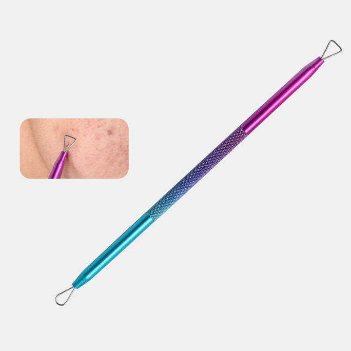 5 Pcs Gradient Acne Remover Tool Set Double-Head Acne Needles Blackhead Removal Face Cleaning Tool - MRSLM