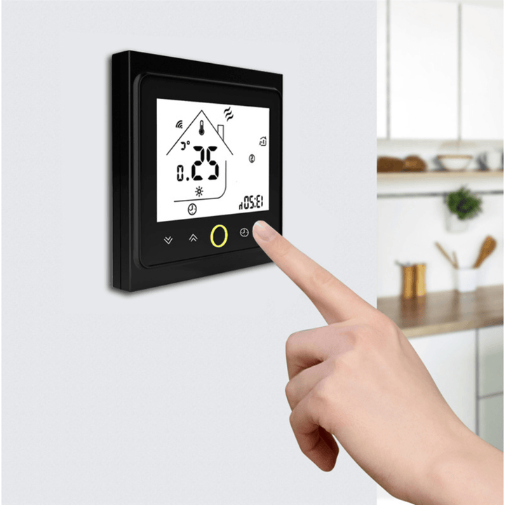 Intelligent central air-conditioning thermostat - MRSLM