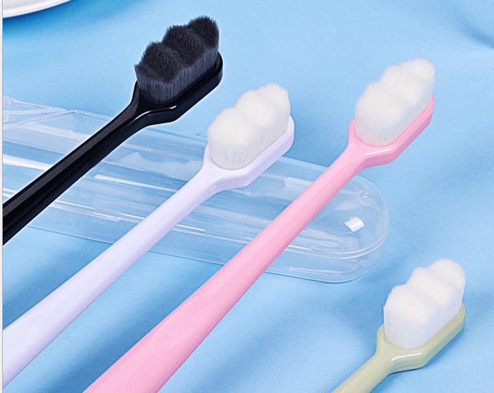 Ultra-fine Toothbrush Super Soft Bristle Deep Cleaning Brush Portable For Oral Care Tools Teeth Care Oral Cleaning Travel - MRSLM