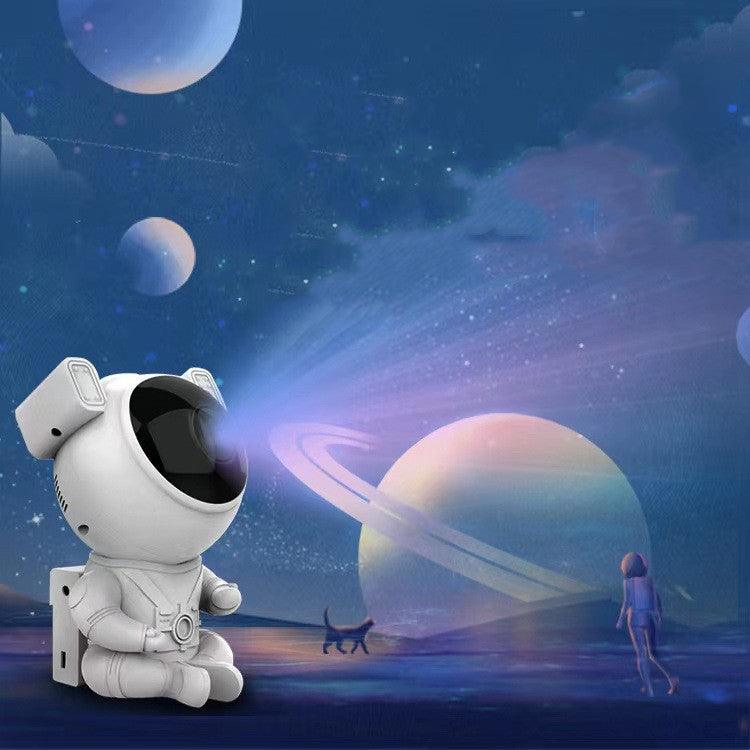 Bluetooth Music Sitting Astronaut Star Projection Light Laser Projection Atmosphere Night Light - MRSLM