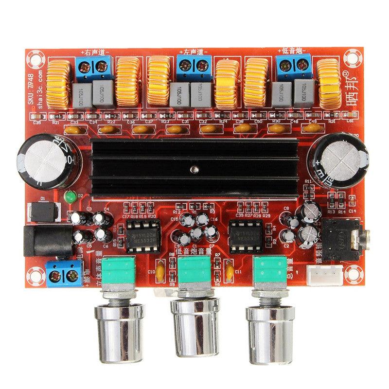 TPA3116D2 50Wx2+100W 2.1 Channel Digital Subwoofer Amplifier Board 12V-24V - MRSLM