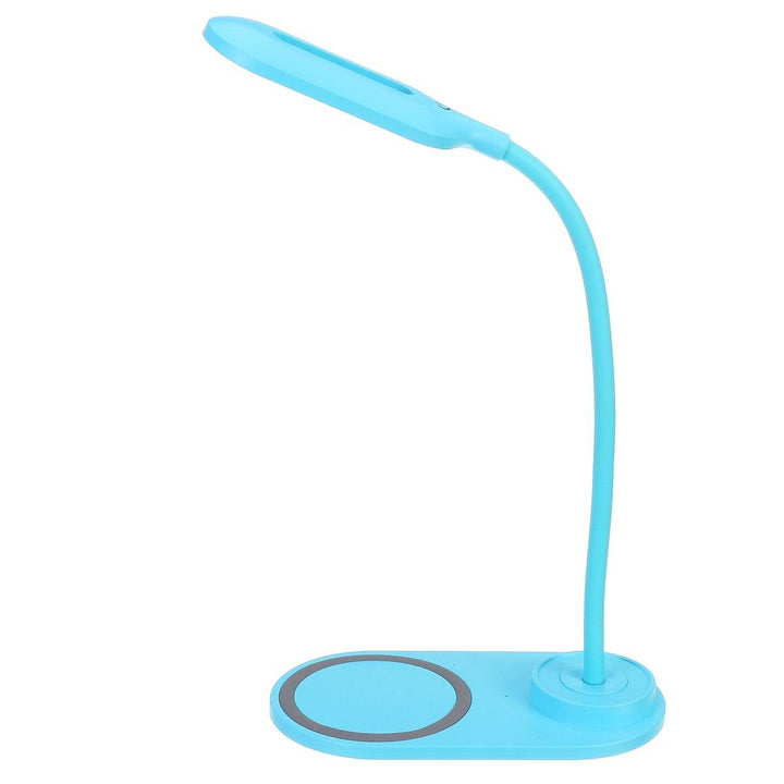 2-IN-1 Wireless Charging LED Table Desk Lamp Dimmable Foldable Indoor Bedside Light for Home Bedroom - MRSLM