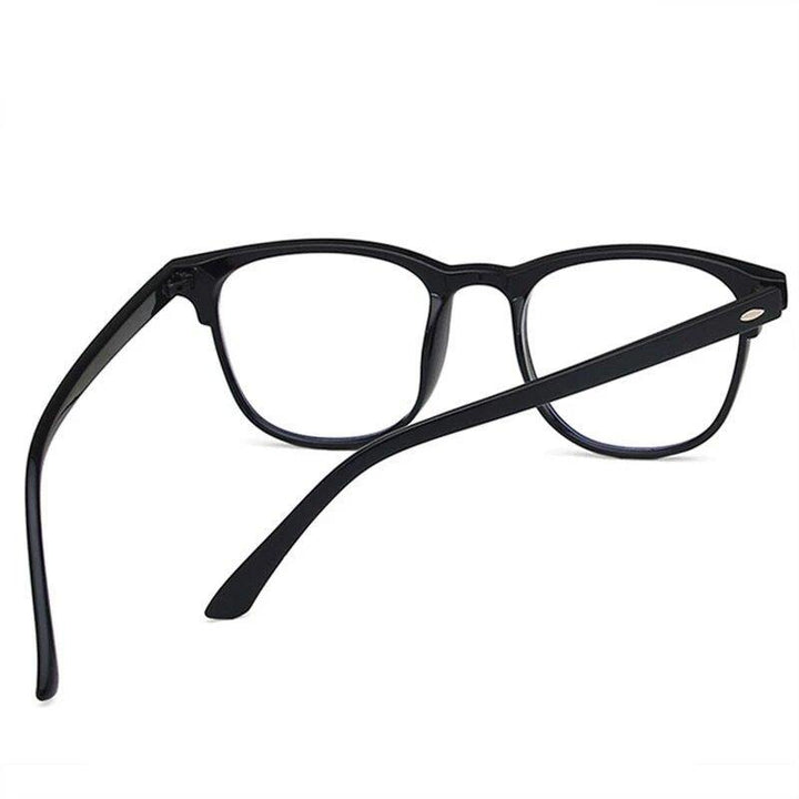 Stylish Transparent Myopia Glasses for Men and Women - Black Prescription Eyewear for Shortsightedness - MRSLM