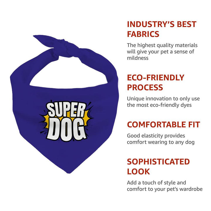 Super Pet Bandana - Colorful Dog Bandana - Graphic Pet Scarf - MRSLM