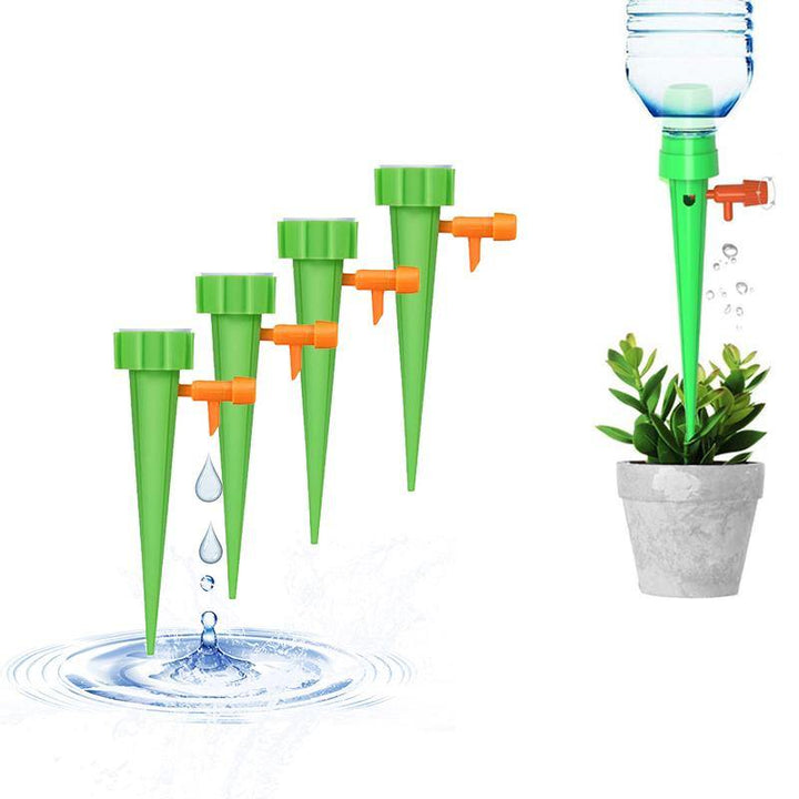 4PCS Auto Water Spike Drip Irrigation Watering System Garden Plants Flower Watering Kits - MRSLM