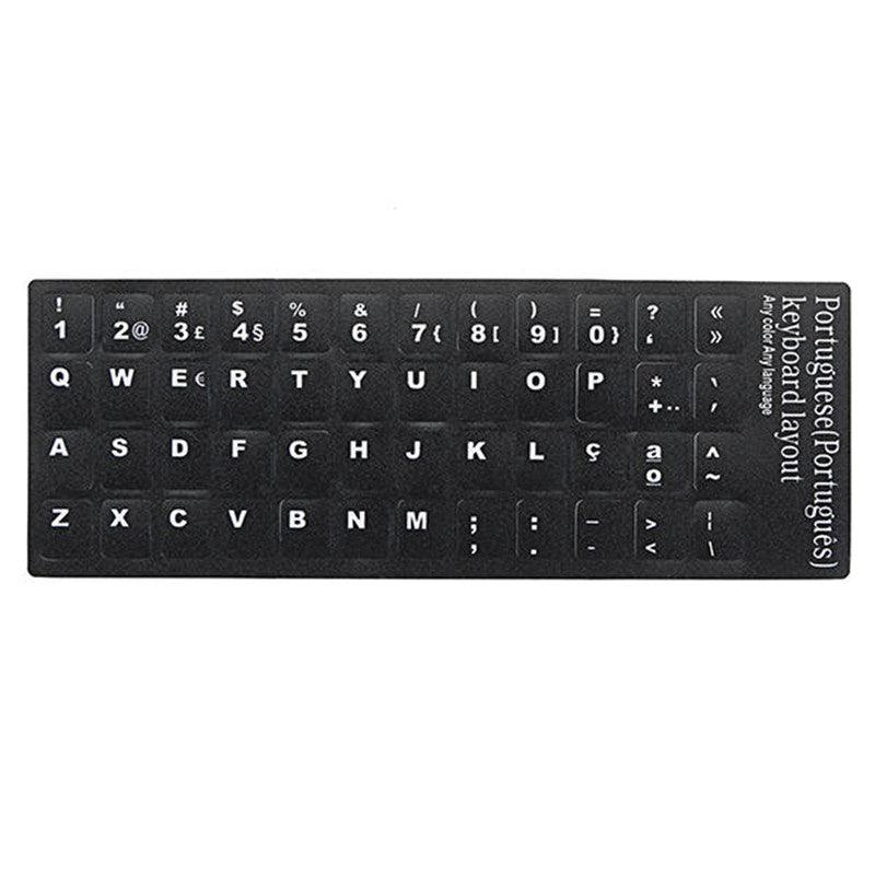 Standard Smooth Laptop Notebook Keyboard Stickers Russian French Italian Arabic Spanish German Japanese Hebrew 9 Language - MRSLM