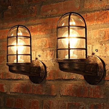 Vintage Industrial Unique Wall Lamp Iron Rustic Copper Steampunk Lamp Sconce - MRSLM
