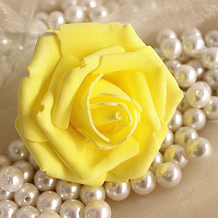 50pcs 7.5cm Artificial Simulation Foam Rose Bouquet Flower Ball Wedding Party Home Decoration - MRSLM