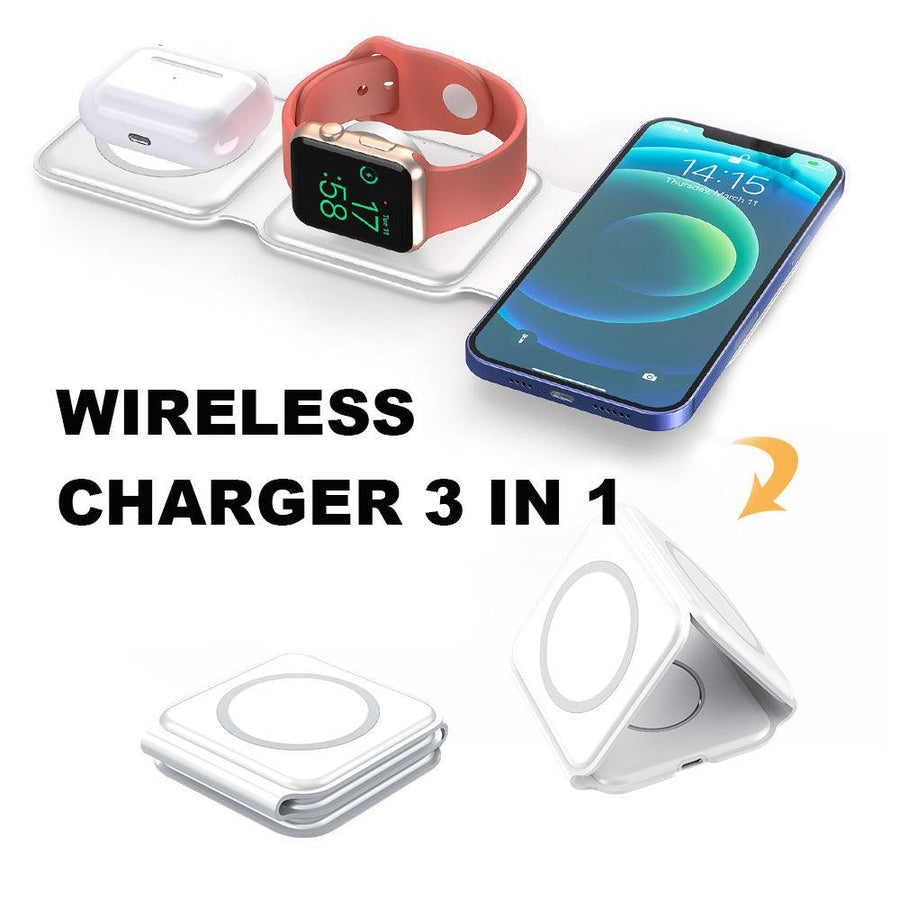 Magnetic Wireless Charger Mobile Phone Watch Headset Portable Fast Charging - MRSLM