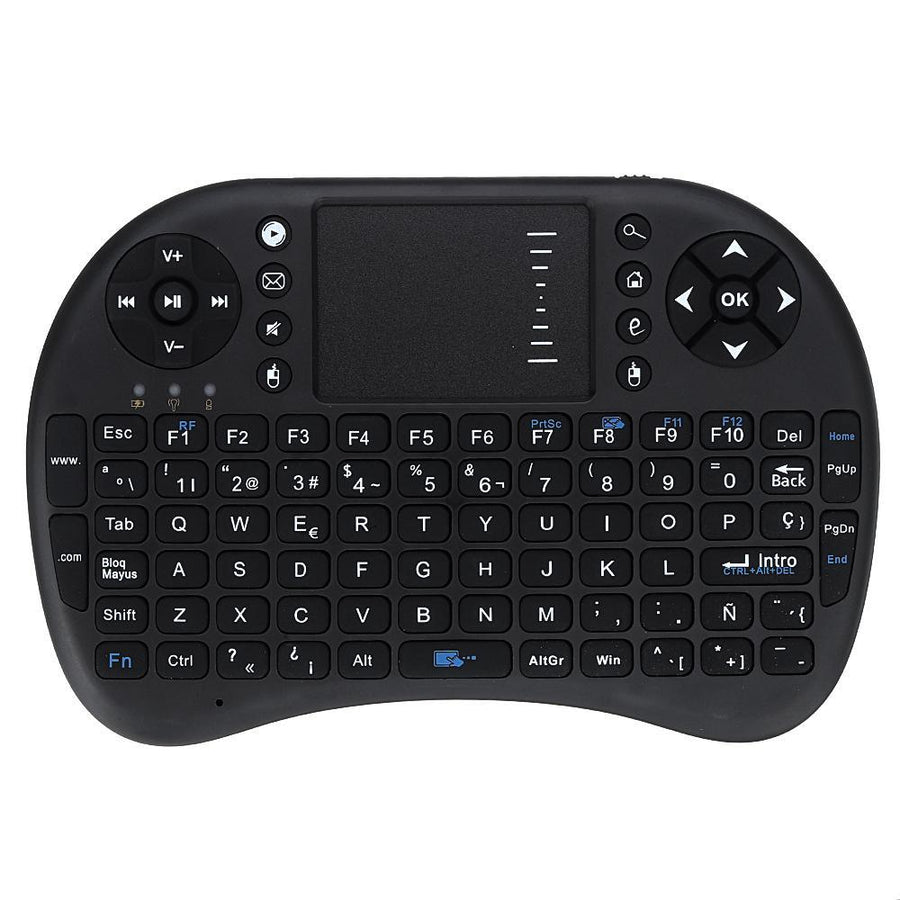 UKB-500-RF 2.4G Wireless Spanish Mini Keyboard Touchpad Airmouse Air Mouse for TV Box Mini PC Computer - MRSLM