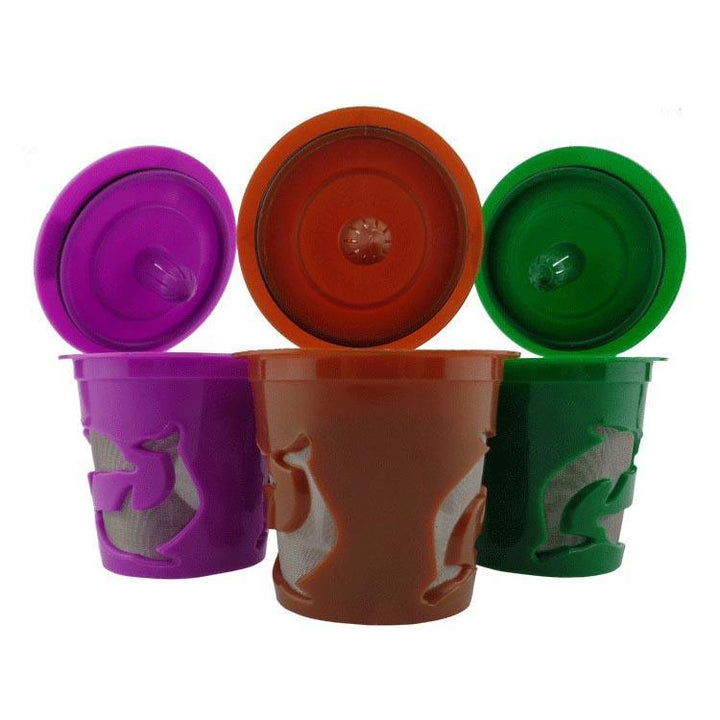 KC-COFF13 Refillable Coffee Capsule Cup Multiple Color Doiphin Reusable Refilling Filter For N - MRSLM