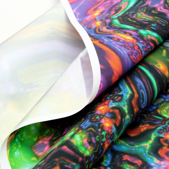100cmx60cm Psychedelic Trippy Art Silk Cloth Poster Photo Fabric Home Decor - MRSLM