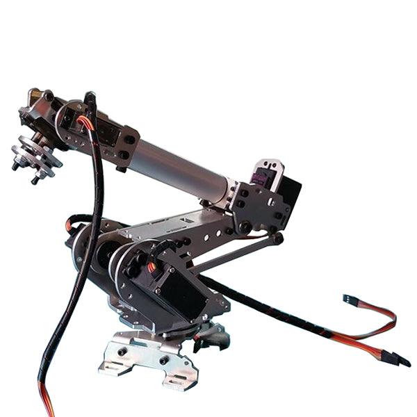 KDX DIY 6DOF Aluminum Robot Arm 6 Axis Rotating Mechanical Robot Arm Kit With 6 PCS Servo - MRSLM