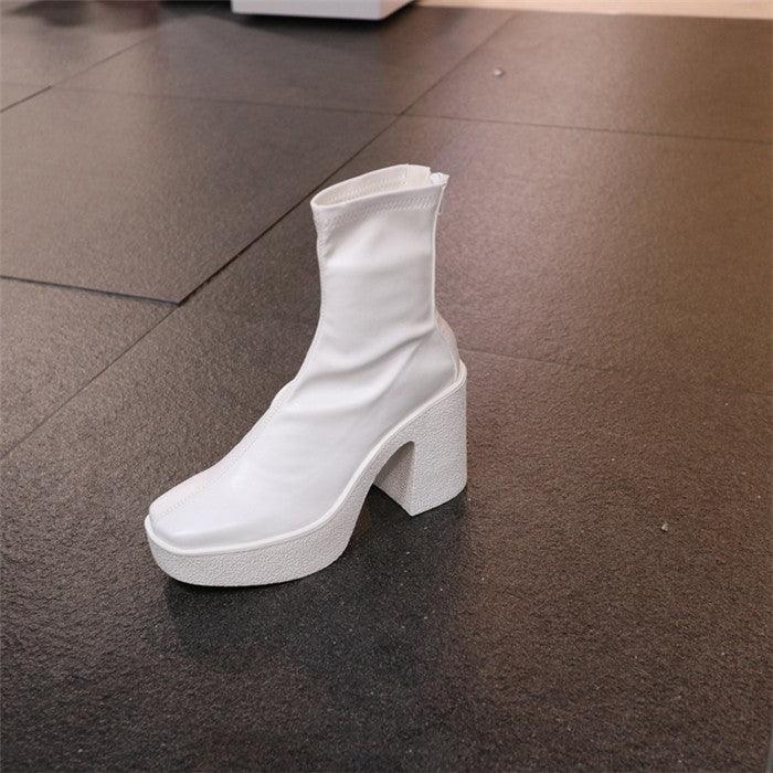 British Style Thin Knight Boots High-heeled Plus Size Long Boots - MRSLM