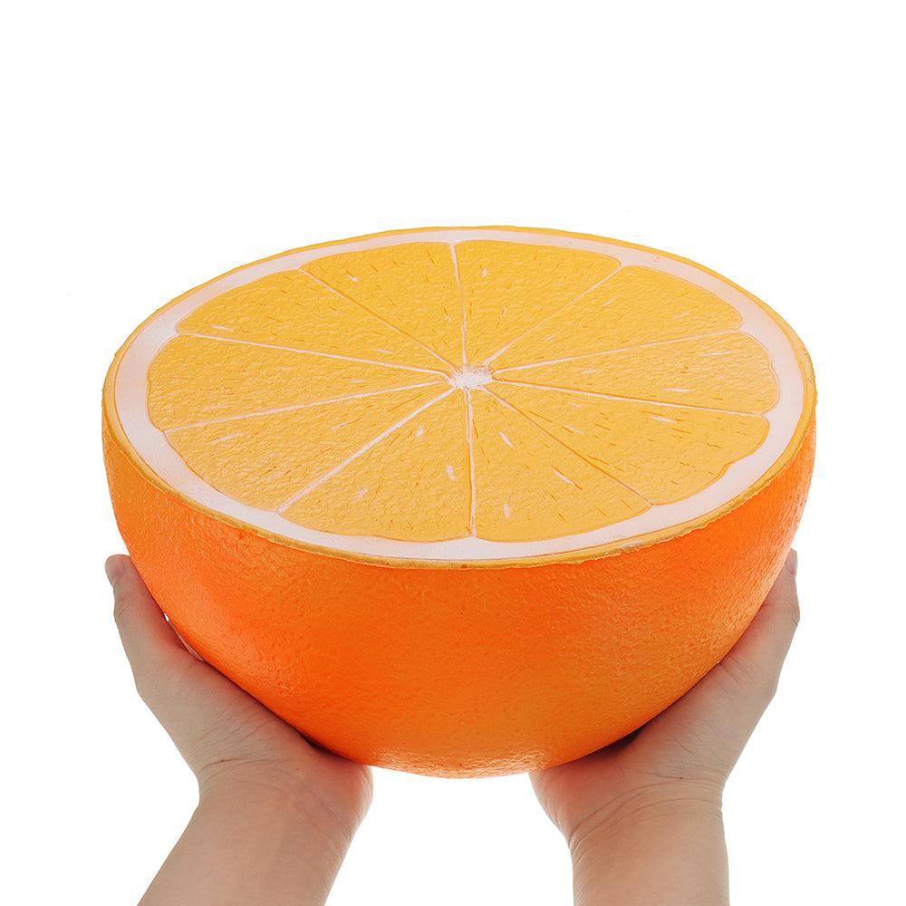 Huge Orange Squishy 9.84in 25*25*14CM Giant Slow Rising With Packaging Cartoon Gift Soft Toy - MRSLM