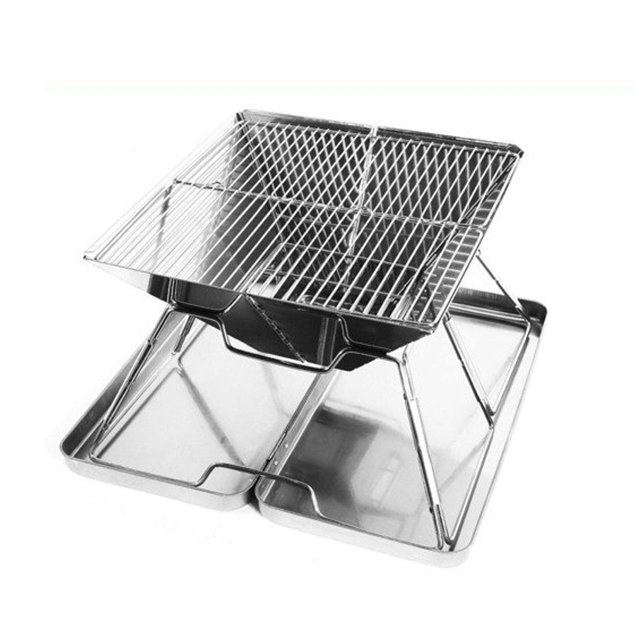 Portable Folding BBQ Grill Charcoal Stove Outdoor Barbecue Camping Picnic - MRSLM