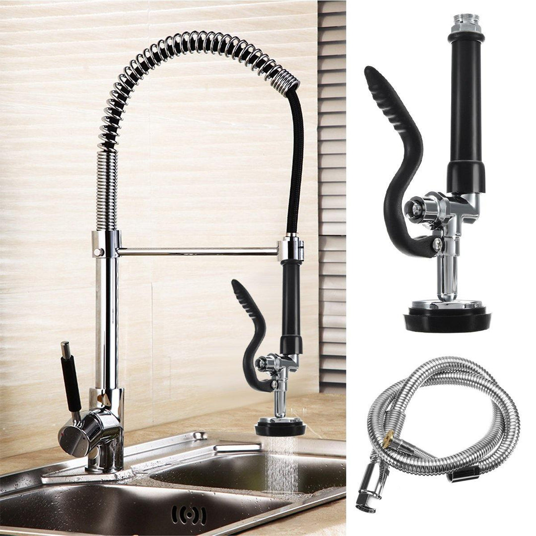 Commercial Kitchen Pre-Rinse Tap Spray Head Sprayer Faucet with Flexible Hose High Pressure - MRSLM