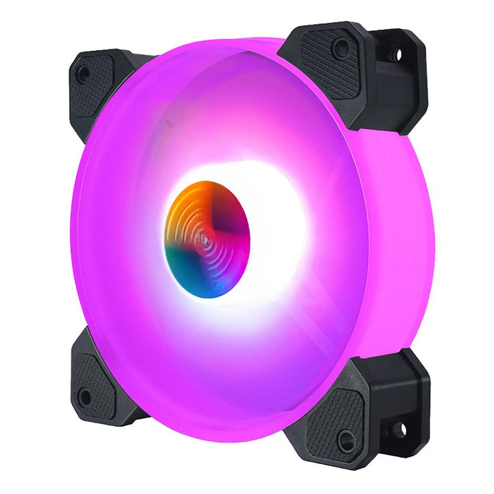 Coolmoon 12cm RGB Cooling Fans Quiet Computer Case Chassis Fan Computer PC Cooler for PC Computer CPU - MRSLM