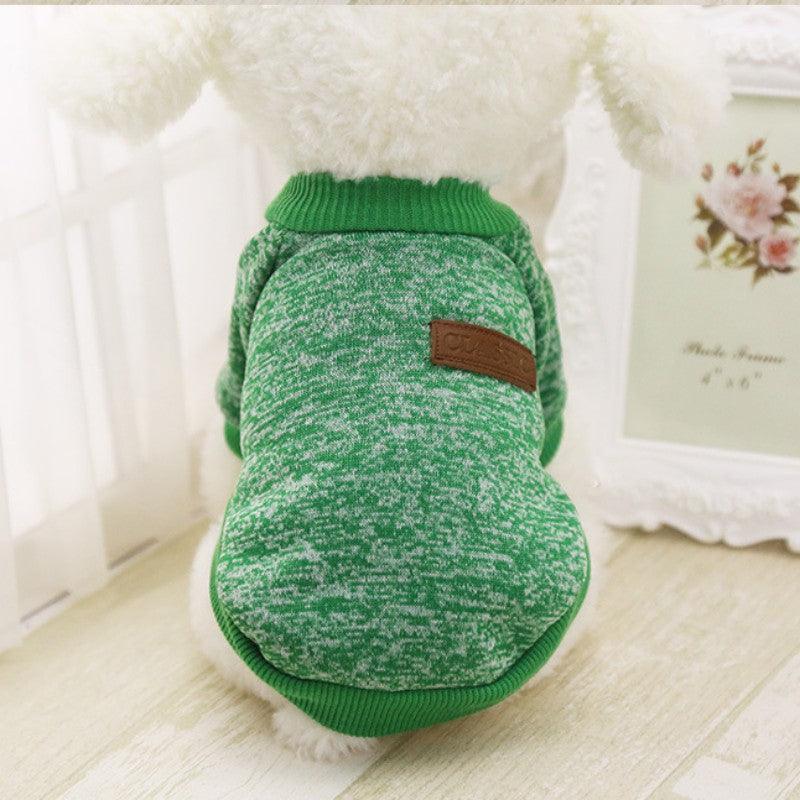Dog Clothes Warm Puppy Outfit Pet Jacket Coat Winter Dog Clothes Soft Sweater Clothing - MRSLM