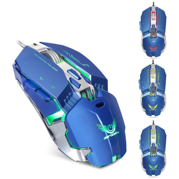 ZERODATE X800 Wired Gaming Mouse 3200DPI 8 Buttons Macro Programming Mechanical Mouse for Computer Laptop PC Gamer - MRSLM