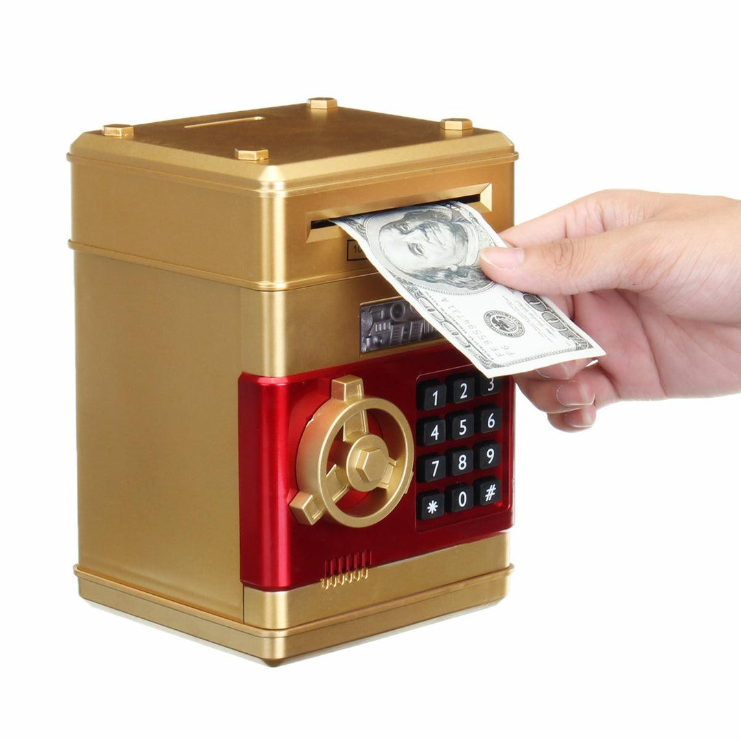 Kids Cartoon Electronic Money Piggy Bank Mini ATM Password Coins Savings Box Toys - MRSLM