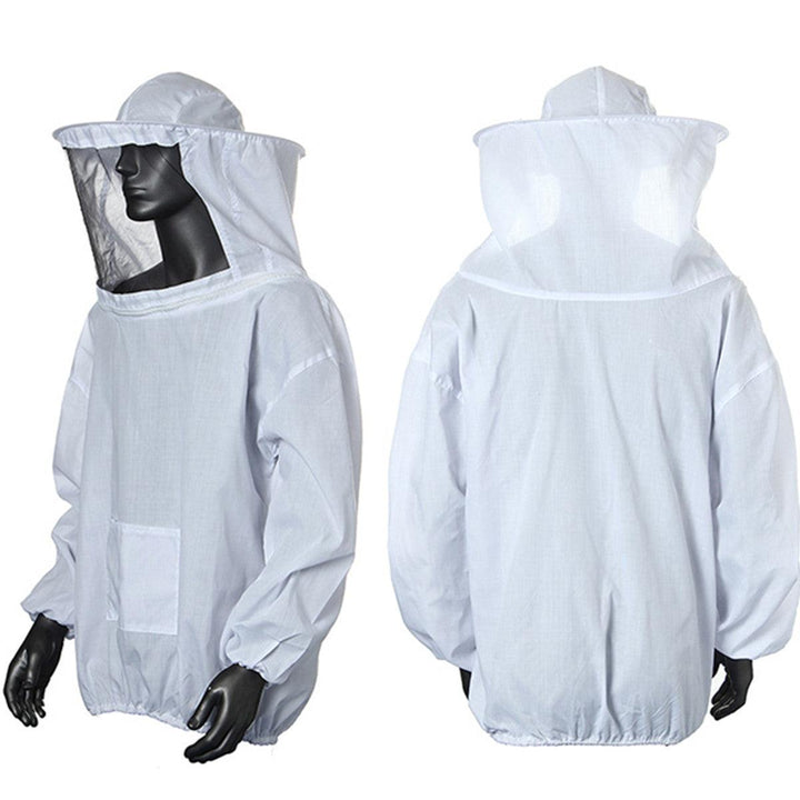 Beekeeping Jacket Veil Smock Equipment Supplies Bee Keeping Hat Sleeve Suit - MRSLM