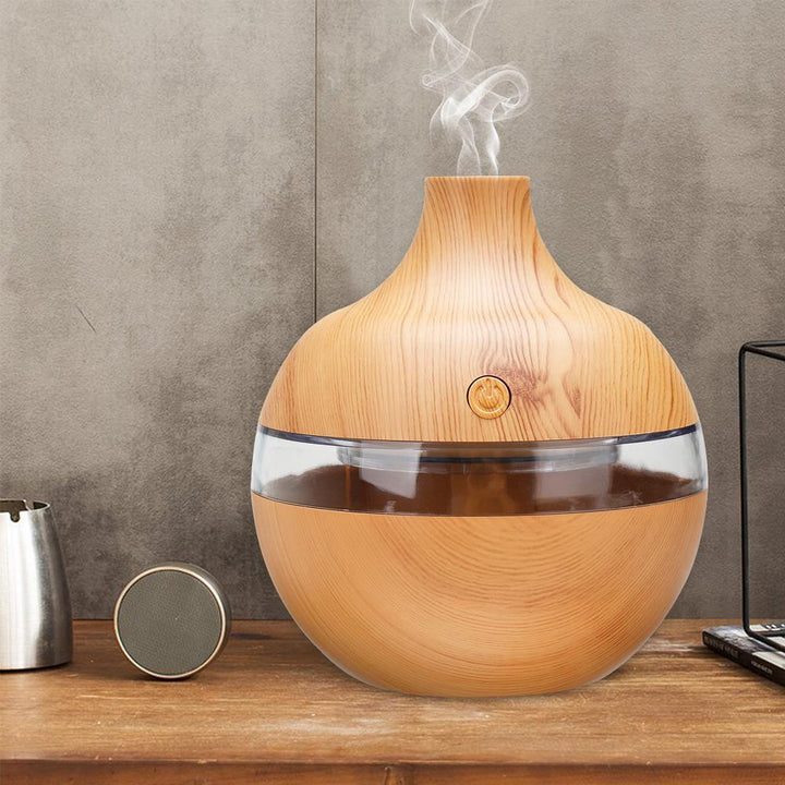 300ml 7 Color Night Lights Essential Oil Diffuser Aromatherapy Cool Mist Humidifier for Office Home Study Yoga Spa Baby USB Charging - MRSLM