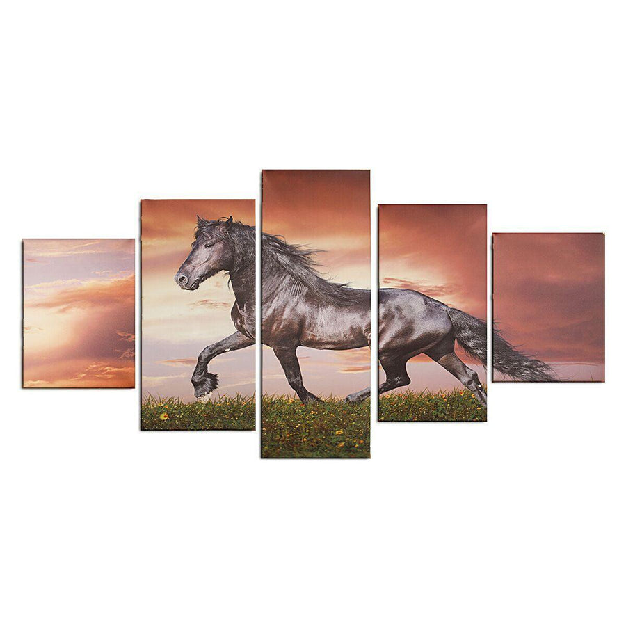 Modern Wall Home Decoration Art Running Horse Painting Hanging Picture Home Living Room Wall Art Decoration no Frame - MRSLM