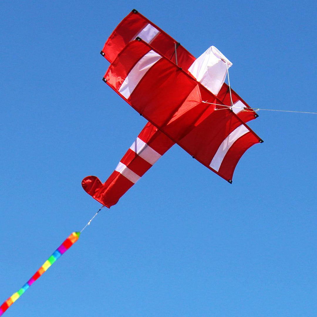 Colorful 3D Aircraft Kite With Handle and Line Good Flying Gift - MRSLM