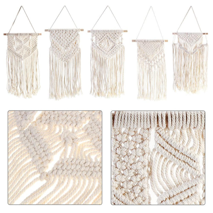 Bohemian Handmade Tapestry Woven Wall Hanging Cotton Rope Tapestry Nordic Style Tassel Wall Hanging For Home Decor - MRSLM