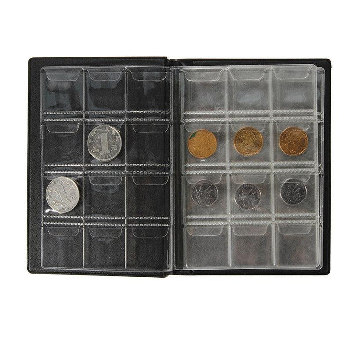 120 Coin Collection Storage Holder Money Penny Album Stamp Pockets - MRSLM