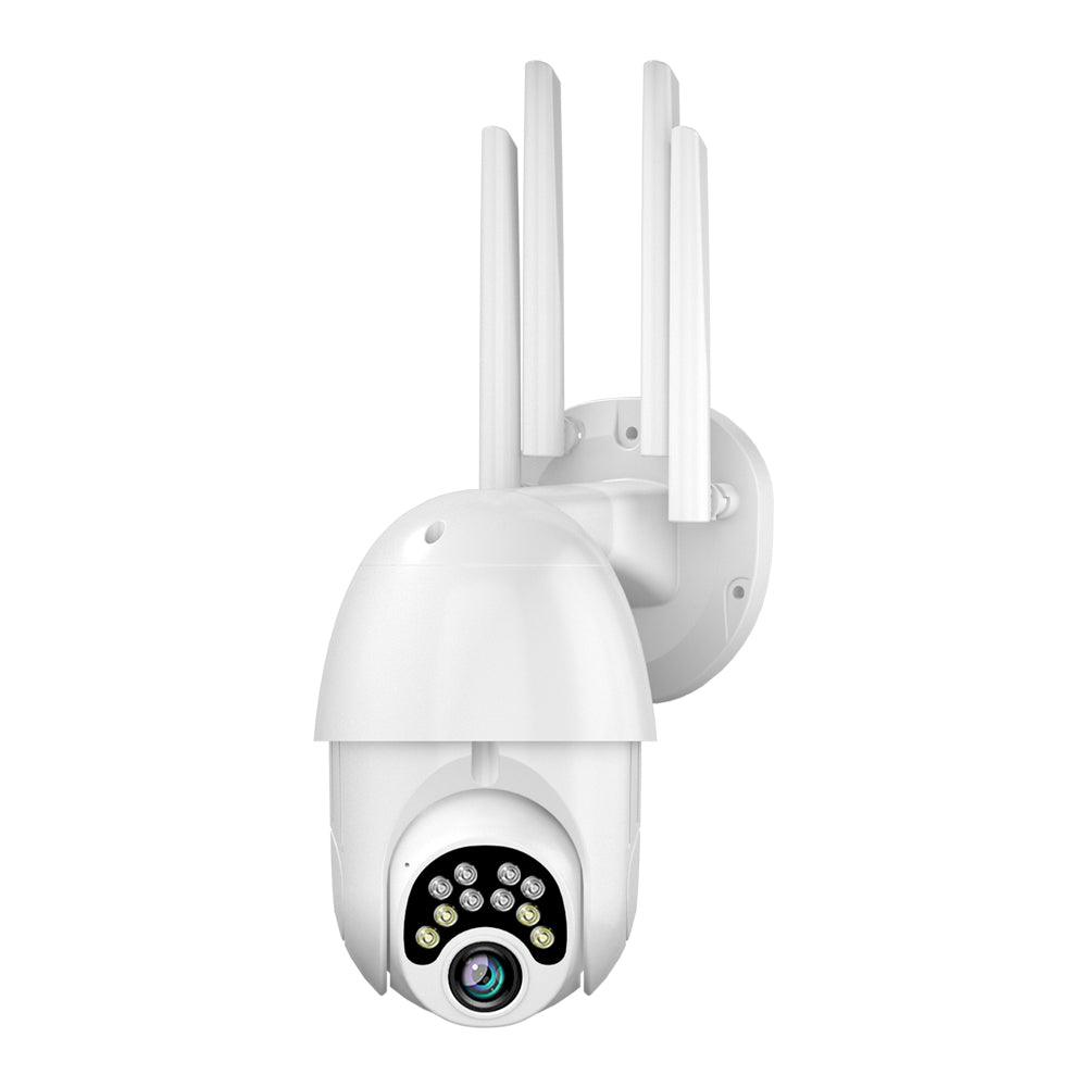 Guudgo 1080P 10 LED Upgraded Four-antenna HD Outdoor PTZ IP Camera Two Way Audio Voice Alarm Wifi Camera Auto Waterproof Night Vision Surveillance - MRSLM