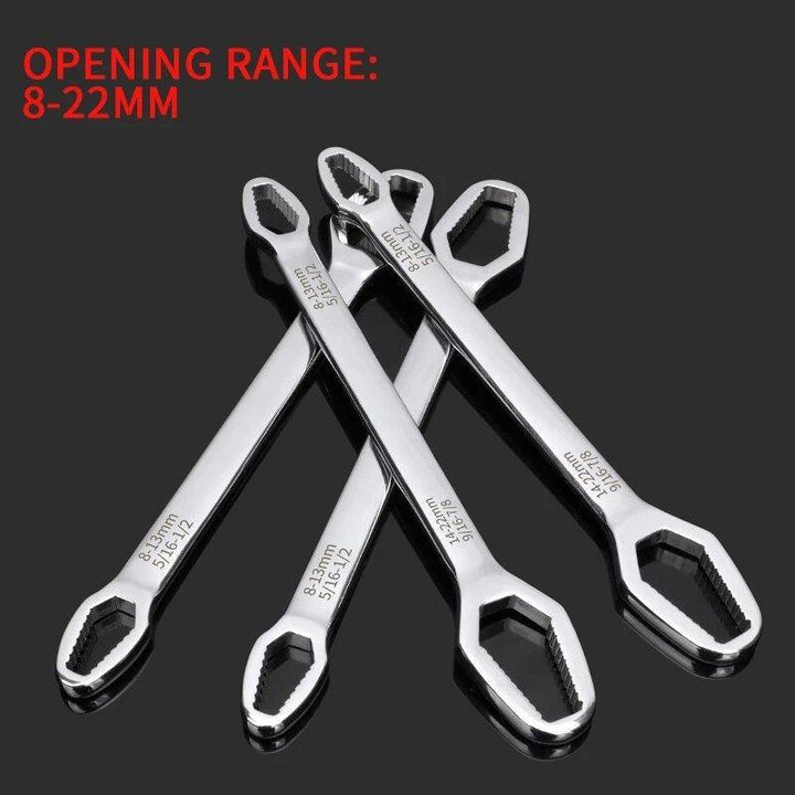 8-22mm Universal Torx Wrench Adjustable Glasses Wrench Ratchet Spanner for Bicycle Motorcycle Car Repairing Tools - MRSLM