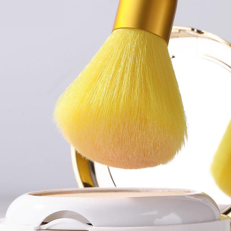 yellow makeup brush set, view 2 - MRSLM