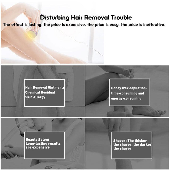 5 Speed Revolution IPL Permanent Laser Hair Removal for 300,000 Flashes Epilator Painless Electric Hair Removal 600NM-900NM - MRSLM