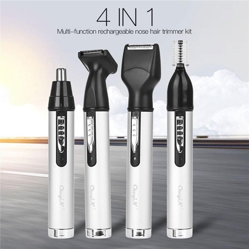 4 In 1 Electric Nose Hair Trimmer Male Rechargeable Hairstyle Mini Hair Shaver (#01) - MRSLM