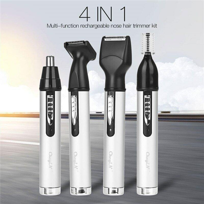 4 In 1 Electric Nose Hair Trimmer Male Rechargeable Hairstyle Mini Hair Shaver - MRSLM