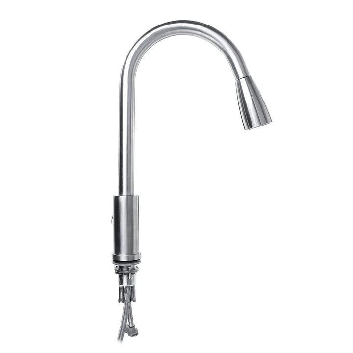 Kitchen Mixer Taps Pull Out 360 Degree Swivel Spout Spray Sink Basin Faucet - MRSLM