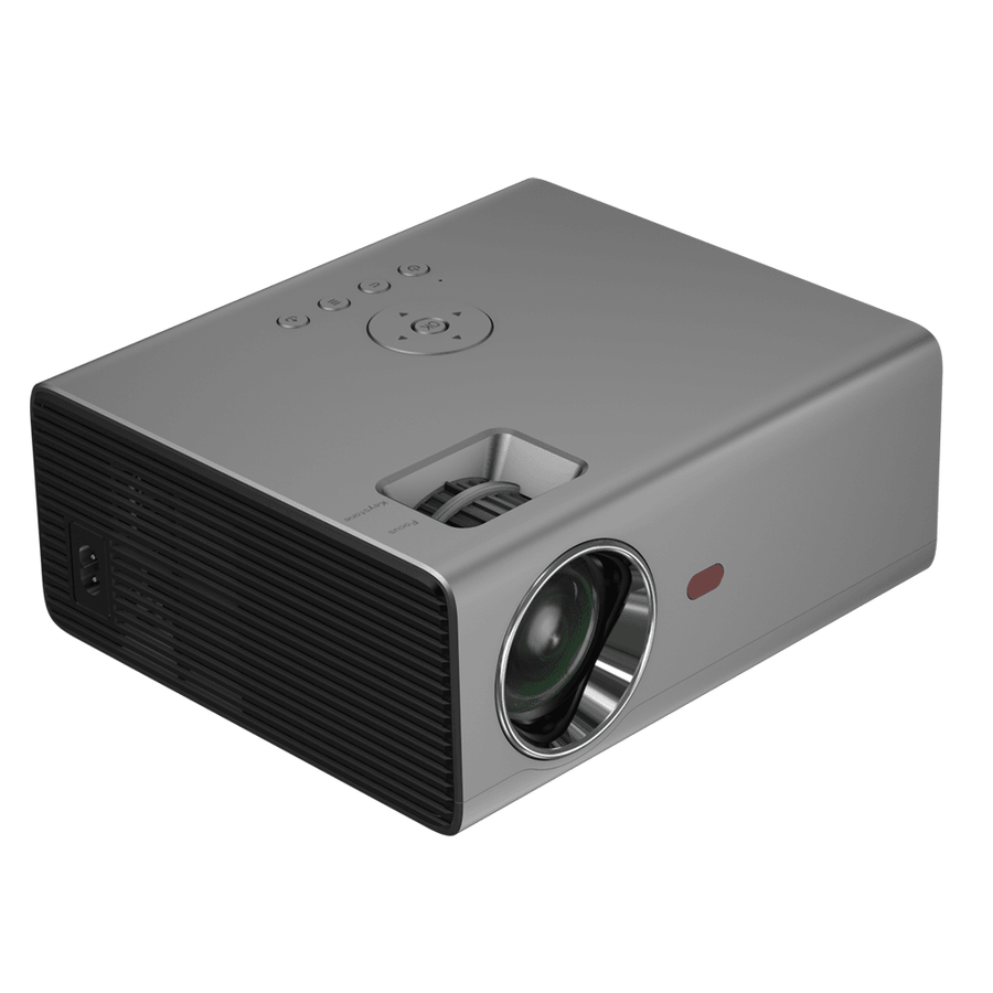 Rigal RD-825 LED Projector 2000 Lumens 1280x720dpi Resolution Support 1080P HD Multi-Functional Projector-Android Version (Silver Grey) - MRSLM