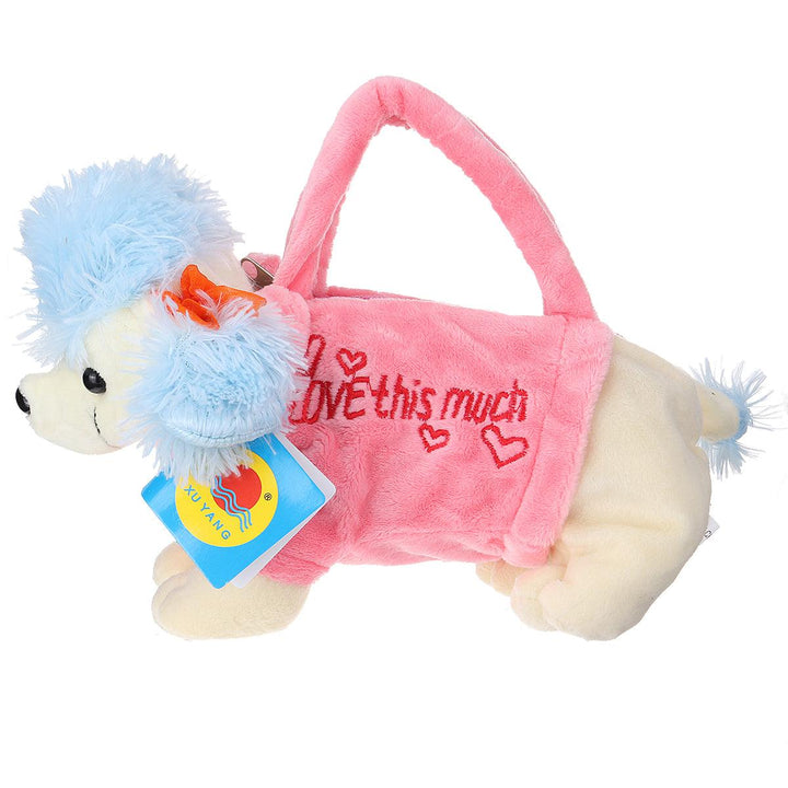 Children's Portable Pen Bag Plush Cartoon Animal Handbag Puzzle Toys Stationery Storage Creative Birthday for Kids - MRSLM