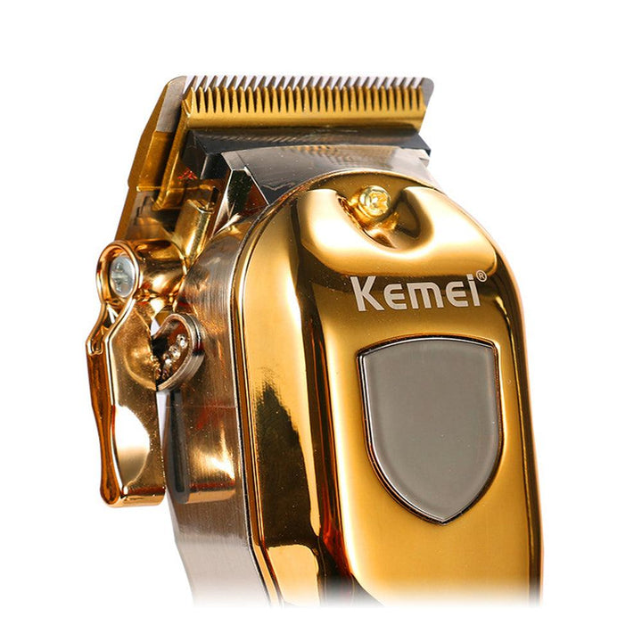 KEMEI-2010 All Metal Retro Oil Head Electric Cordless Trimmer Wireless Portable Hair Clipper - MRSLM