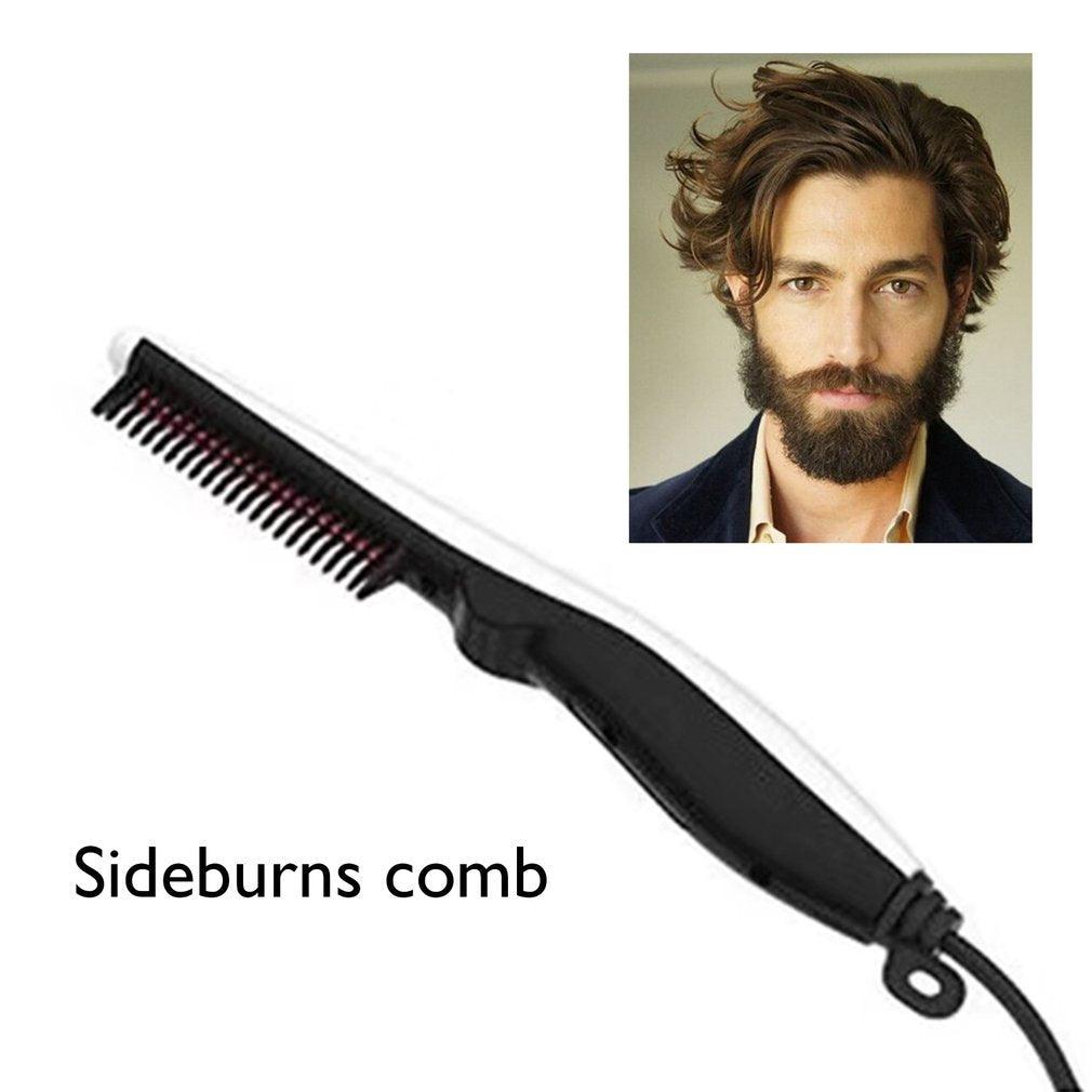 Styler V2 Men'S Electric Curler Beard Corner Beard Comb Multifunctional Straight Hair Comb Professional Fashion - MRSLM