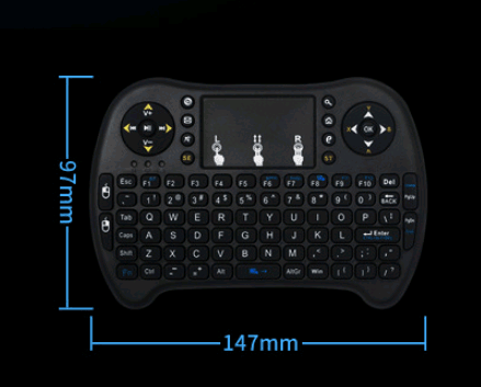 Private Mode I8 Flying Squirrel Smart Touch Game USB2.4G Full Keyboard TV Brain Wireless Remote Control - MRSLM