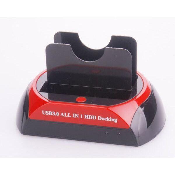 Dual hard drive base IDE/SATA (2.5 and 3.5) without card reader (Red) - MRSLM