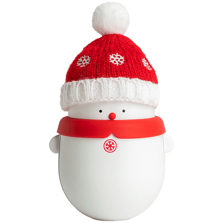 Christmas Snowman Portable Mini 2 in 1 Hand Warmer Power Bank 2 Gear 6000/10000mAh Long Battery Life USB Charging Double-sided Heating Electric Warming Treasure - MRSLM