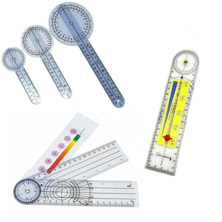 Body Building PVC Protractor Medical Goniometer Angle Ruler For Joint Bend Measure Fitness Equipment - MRSLM